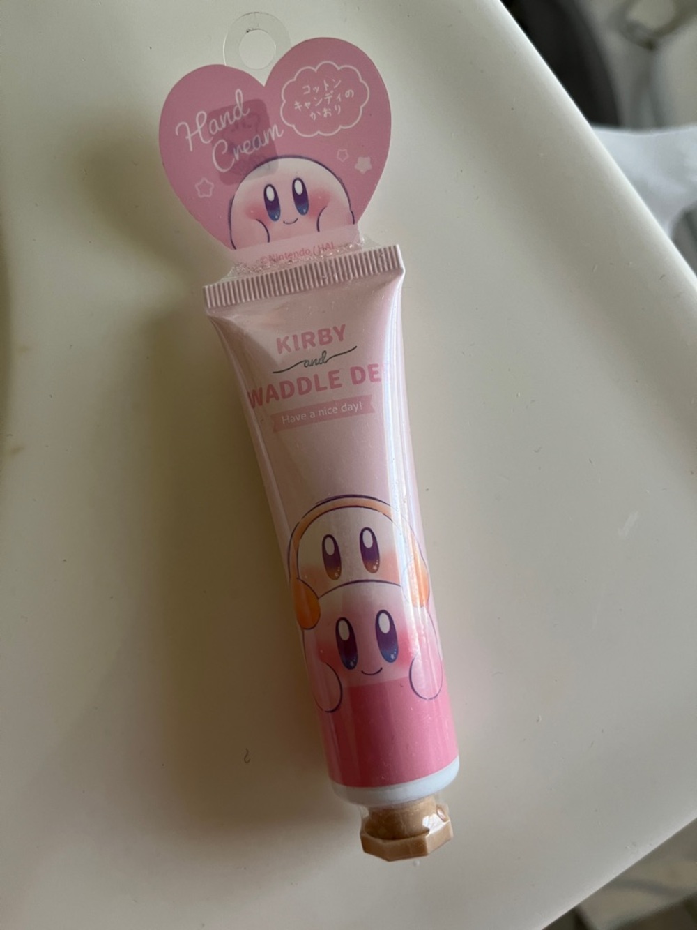 *NEW* KIRBY Pink Hand Cream with Waddle Dee Design - Moisturizing Travel Tube